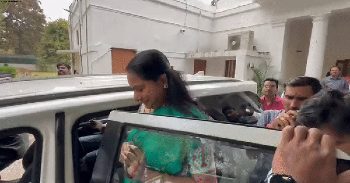 Delhi liquor policy case: K Kavitha reaches ED office for questioning